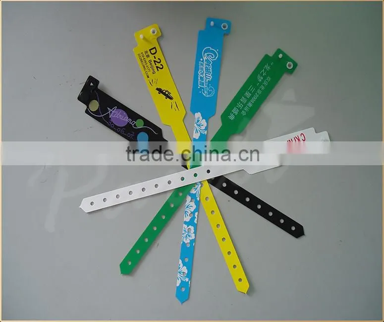 2015 Hot colorful Star Hologram Plastic Vinyl Wristbands