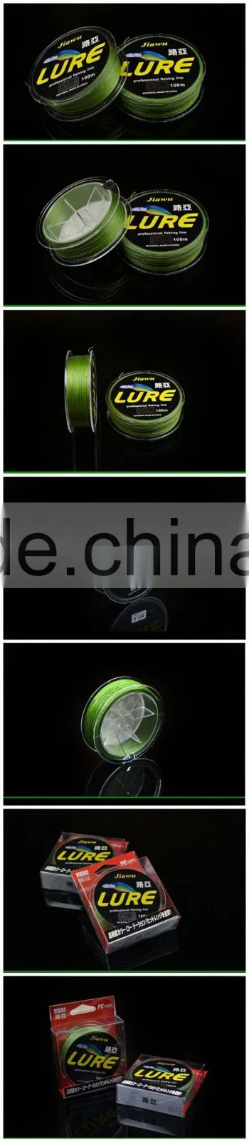 Dark green100% big game fishing line multifilament 10 20 30 40 50 60 70 80lb,customized color
