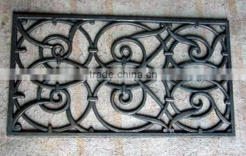ourdoor decorative doormat cast iron