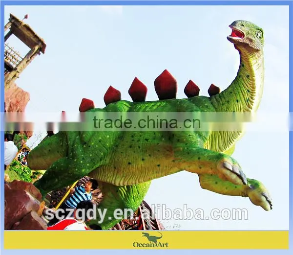 Outdoor dinosaur theme park high quality fiberglass sculpture