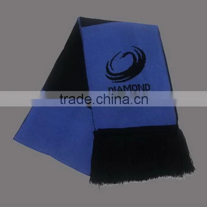 ACRYLIC JACQUARD LOGO PROMOTIONAL FOOTBALL TEAM SCARF