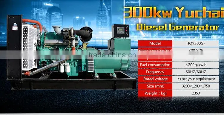 Top sale! Reliable auto start genset control installed in Yuchai diesel generator