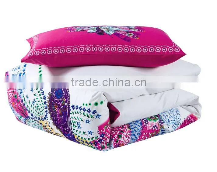 high quality cotton bedding set, embroidery and printing