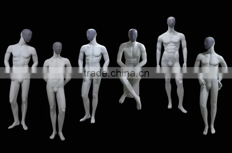 New Fashion Male Mannequin Face Replacement