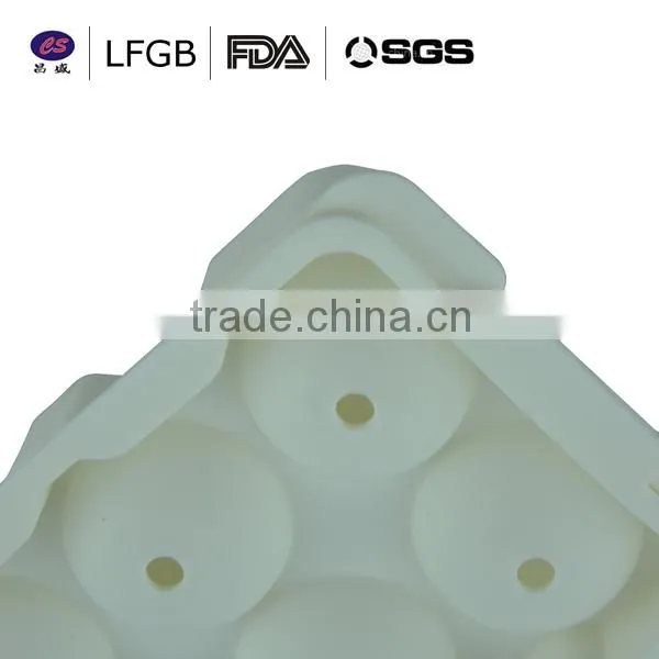 High quality fashionable professional egg shape Silicone Ice cube Tray