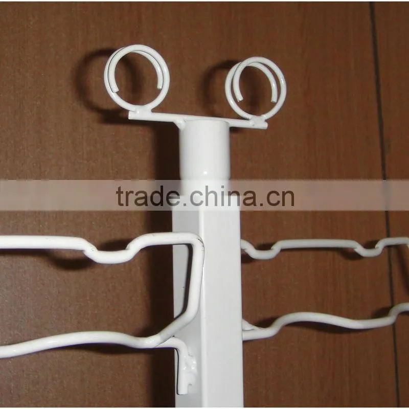 elegant shape metal floor mugs rack for promotion