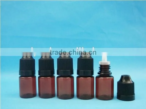 new design plastic dropper bottle with child proof cap, plastic e-liquid bottle