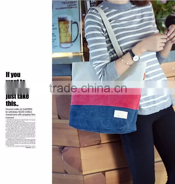 Cheap fashion beach bag canvas bag