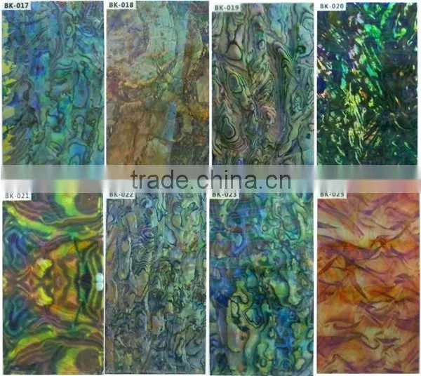 DIY Laser Glass Paper Nail Stickers,Wraps Decorations Shine Colorful Glitter Decals Plastic Shell Japanese Nail