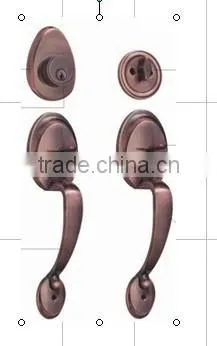Two way handle zinc alloy reversible handle and knob mortise gate lock