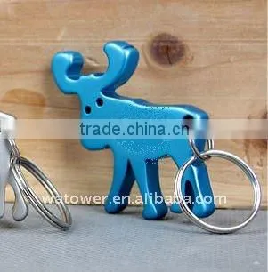 Watower good quality animal shape metal Keychain bottle opener