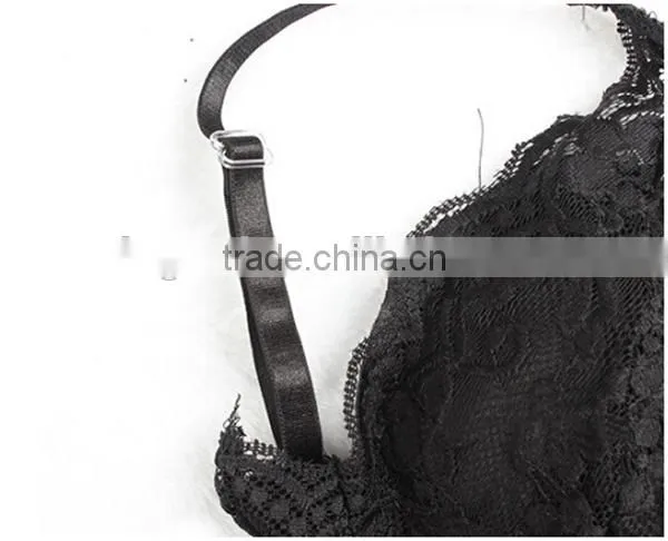 High quality lace bralette,Sexy Deep V Full Lace Camisole