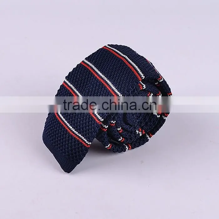 Cotton Knitted Neckties,Hand Knitted Ties,Strip Neckties