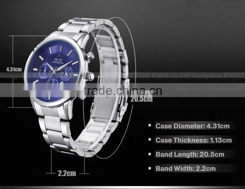 WEIDE 2015 Alibaba Website 3 colors Waterproof Luxurt Watch Cheap Watches Online