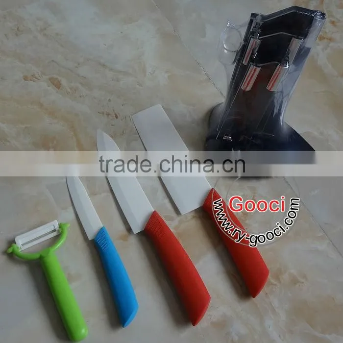 4"+ 6"+ 6.5"+Peeler Ultra Sharp Kitchen Ceramic knife Set Cutlery Knives straight