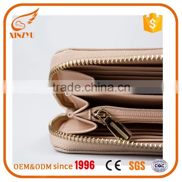 100% genuine leather Multifunctional Purse Long wallet Large capacity women's wallets