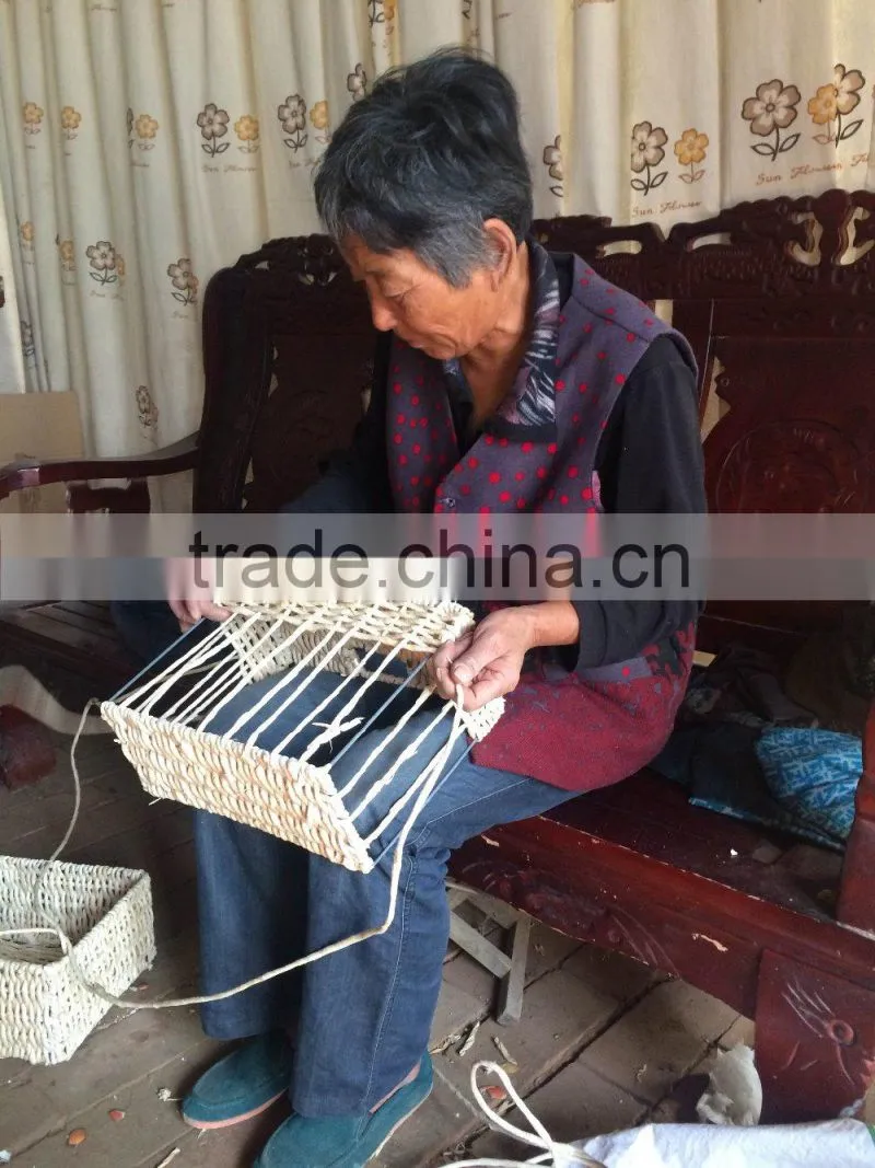 Chinese Feature natural Material gift basket for storage