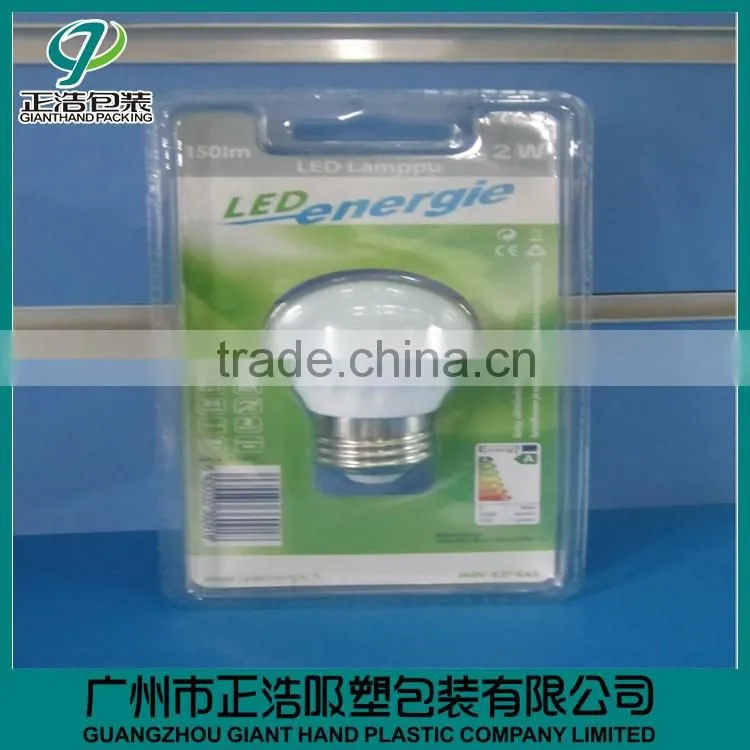 Slide plastic blister packaging