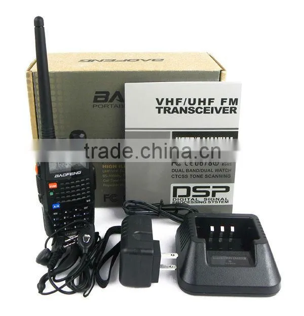 Cheap Baofeng VHF UHF UV-5R Dual Band two way radio/walkie talkie/handheld interphone