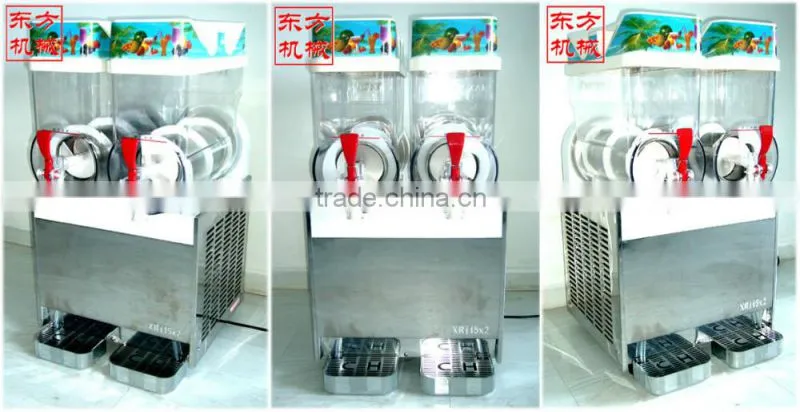 110v/ 220v all Stainless Steel body Italy Compressor High Efficiency xrl Slush Machine snow grains machine with CE Certificate