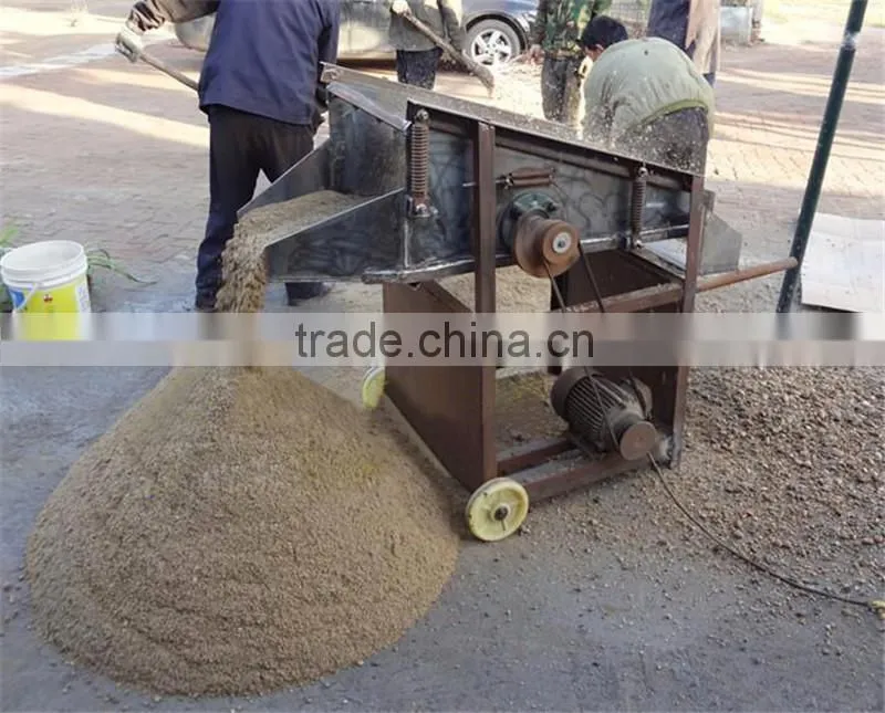 Good helper of Construction Industrial!! Small Mobile Electric Sand Screen for Sale