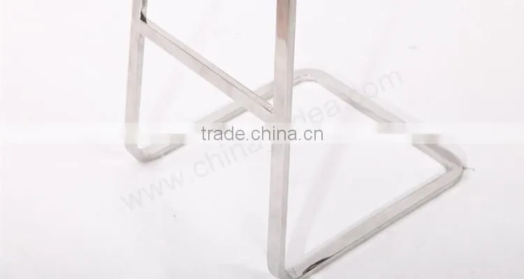 High polished stainless steel bar stool modern designer stool reproduction