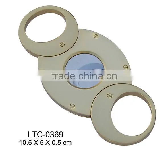 Luxury Gold stainless steel custom cigar cutters