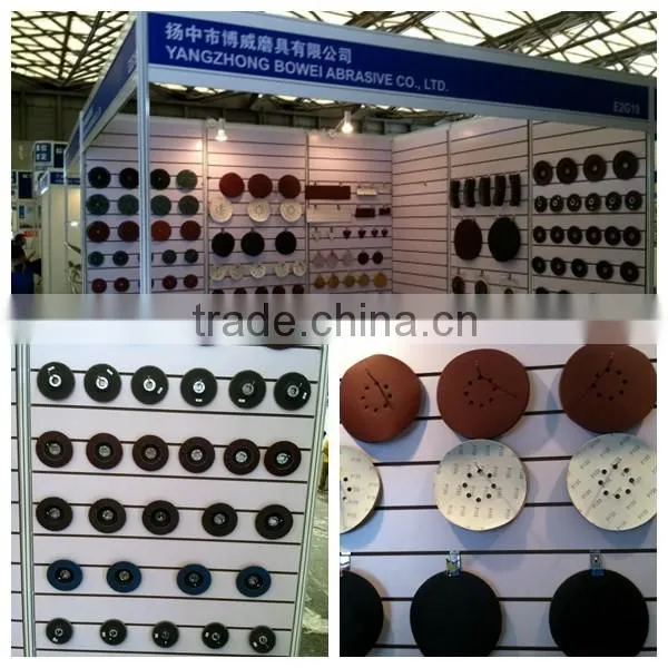 Red round aluminum oxide hook and loop disc sandpaper disc made in china