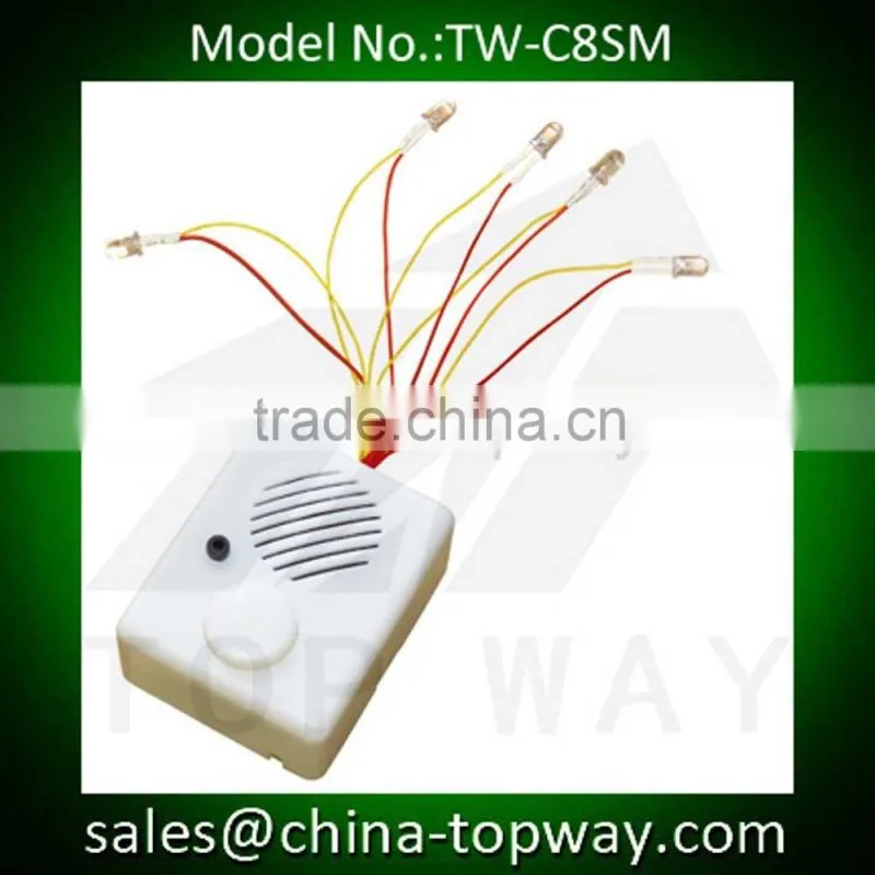 Motion sensor sound units with white housing