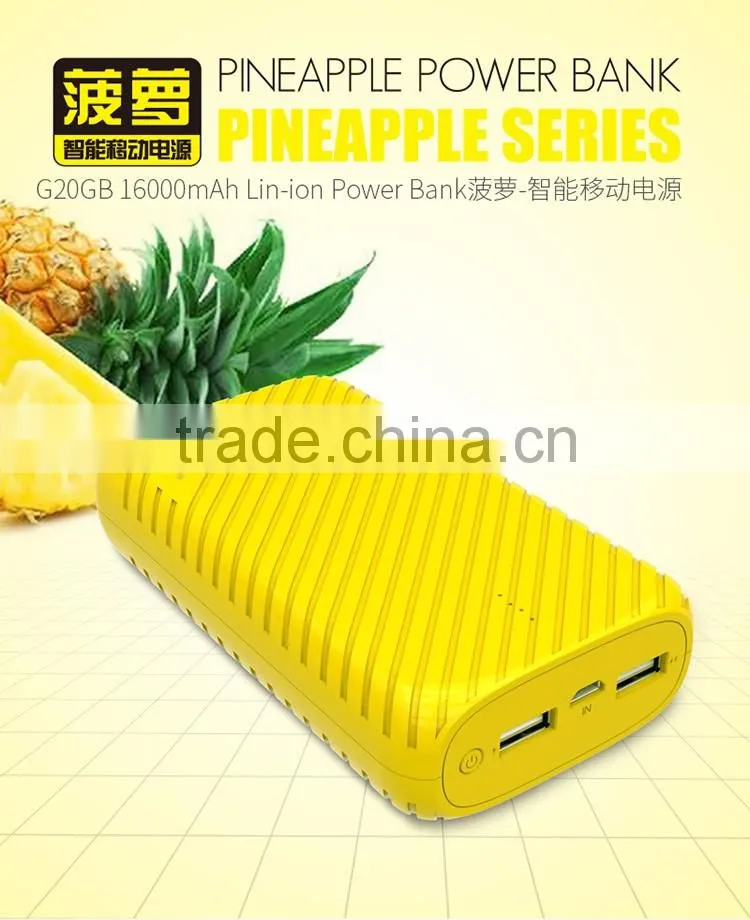 GOLF original full capacity 16000mAh power bankcharging for two device
