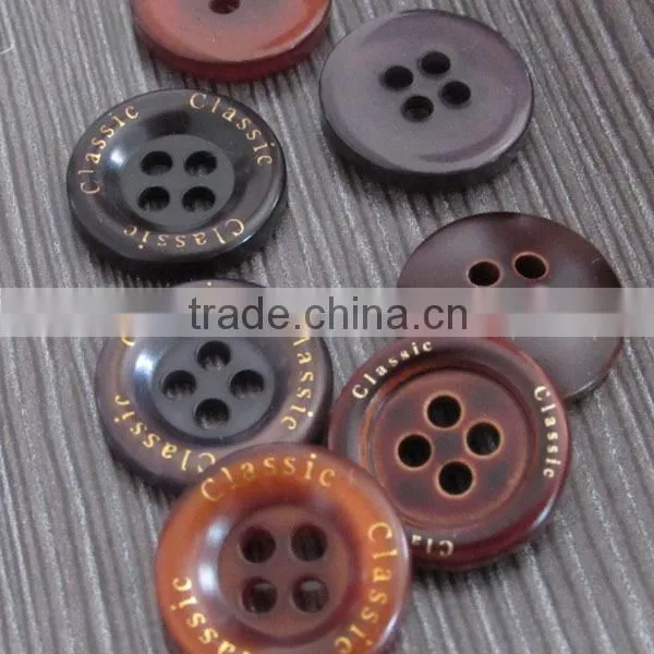 Lettered Shirt Button