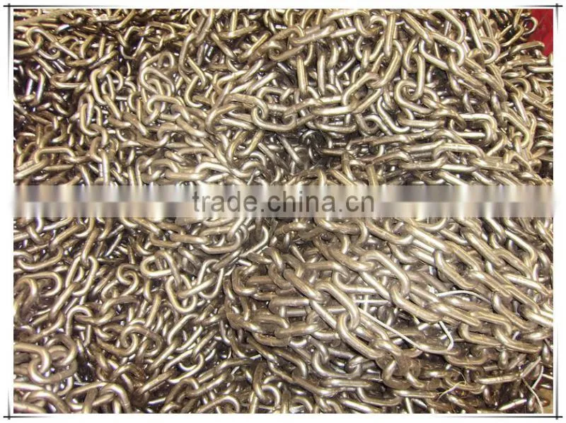 High quality steel anchor galvanized short link chain