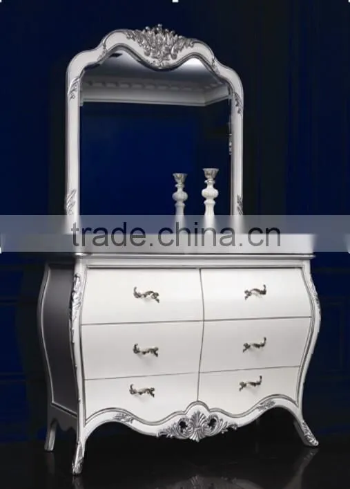 New Classical American type bedroom set Bed Bedside table Wardrobe Dressing table Commode