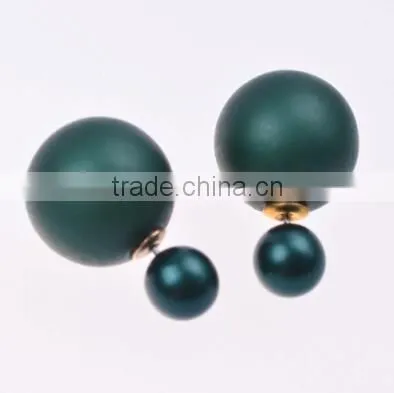 Fashion new arrival candy color imitation big pearl earrings women's jewelry beautiful stud earrings