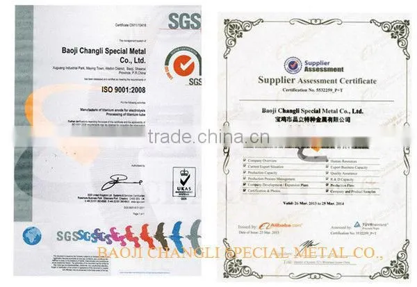 Titanium anode for plating