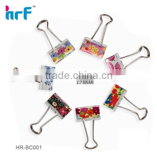 25mm Floral Print Binder Clip