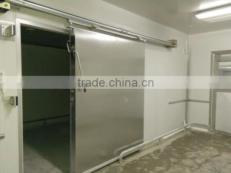 stainless steel manual sliding door for cold room