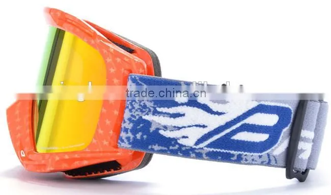 High quality TPU frames snow goggles with dual PC lens