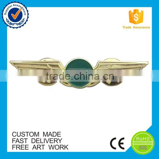Flying Wings Badge Lapel Pins, custom wing lapel pin for flying club