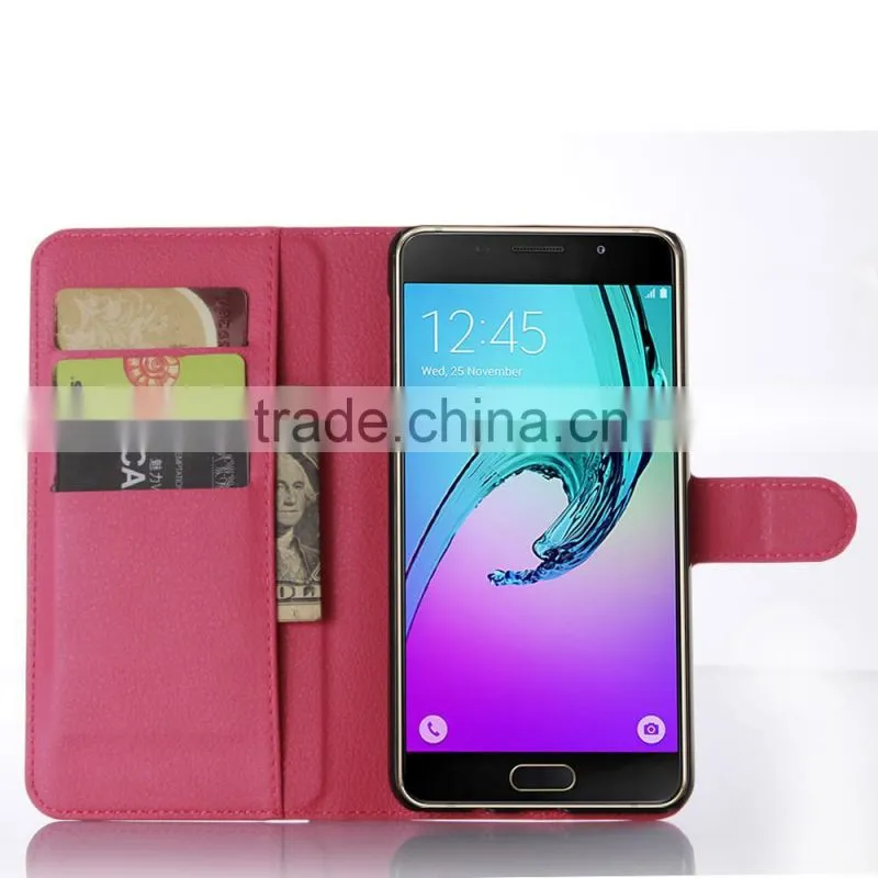 High Quality Leather Holster Card Wallet Folio Stand Flip Case Cover for Samsung GALAXY A9