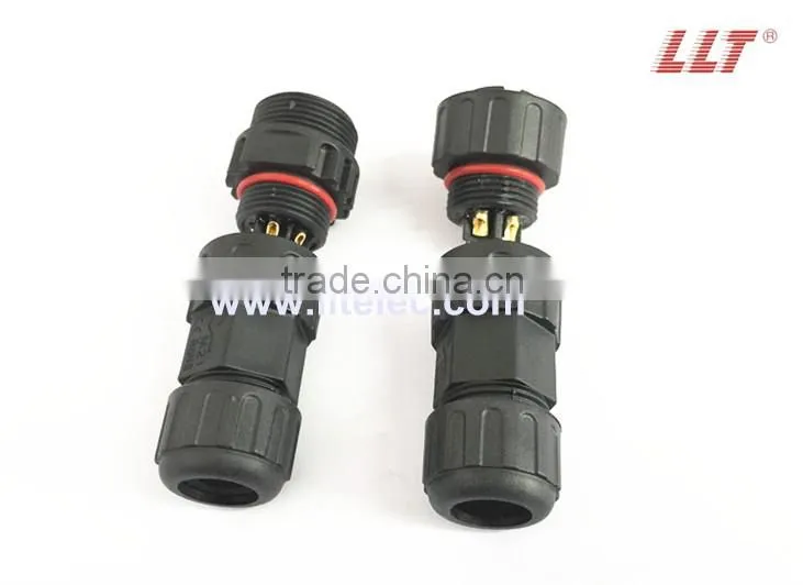 UL approved 5 Poles Solder terminal Male to Female Waterproof Connector