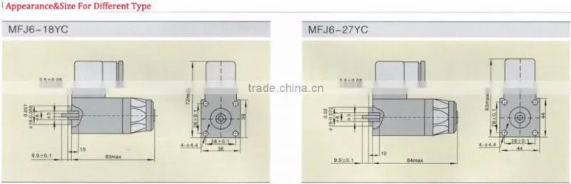 MFJ6-YC AC wet type electromagnet for valve