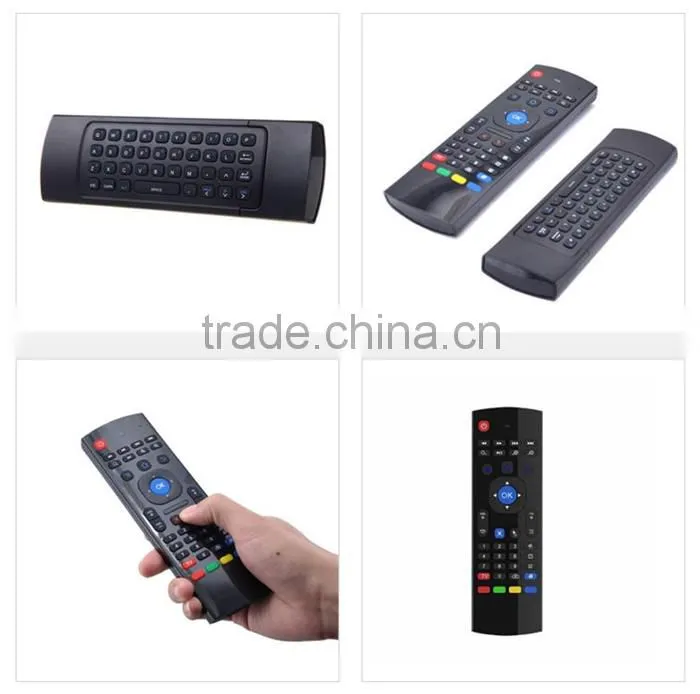 2.4GHz Wireless Qwerty Fly Air Mouse Keyboard mx3 airmouse Remote for Android TV Box MX3