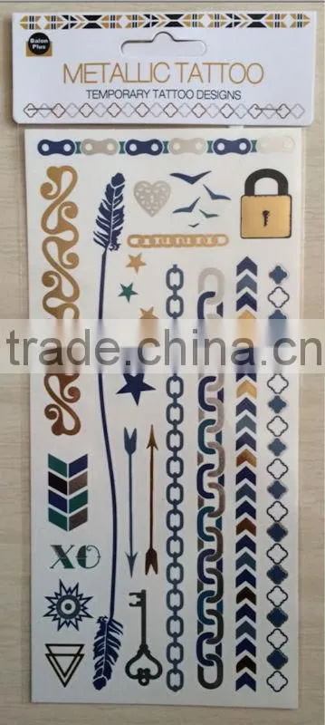 New Design Flash Metallic Tattoo