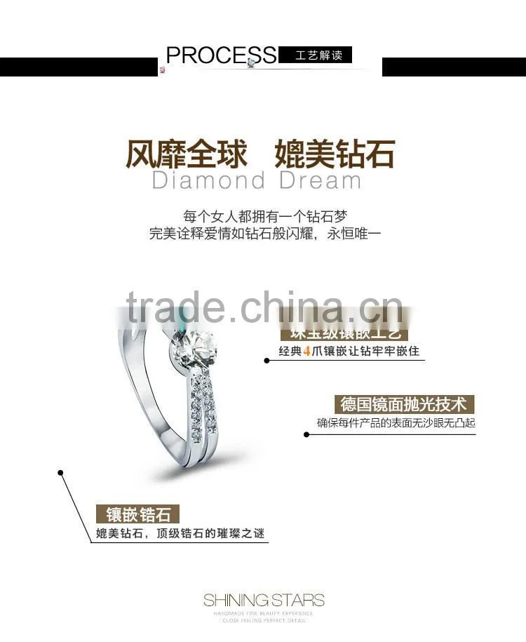 OUXI 2015 Fashion expandable fashion rings made with Crystal jewerly 40103 anillo rojo