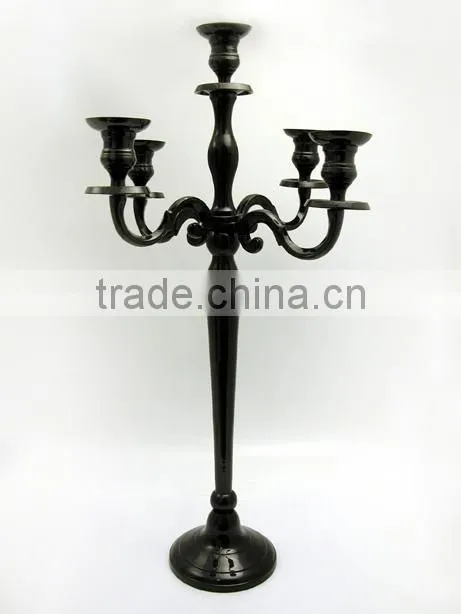 Crystal candelabra centerpieces for wedding table