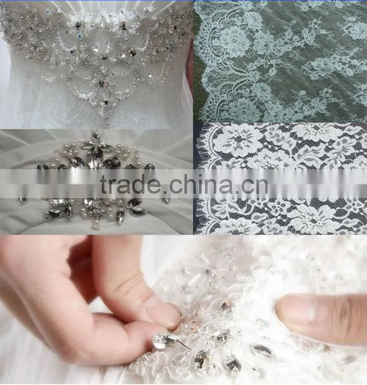 Peach Color Chiffon Beaded Sequins Long Evening Dress Cheap
