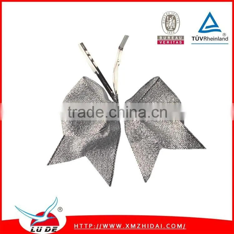 2016 Cheap Factory handmade Metallic ribbon bows for decoration