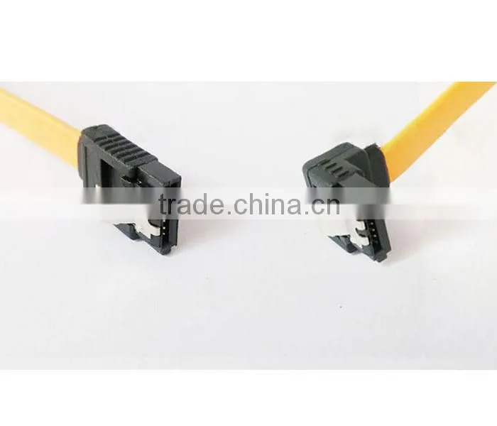 Red High Speed Sata Data Cable Straight to Right For PC