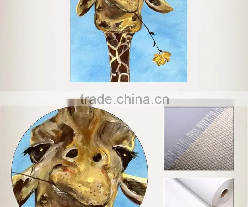 Animal oil painting on canvas,deer wall painting on canvas